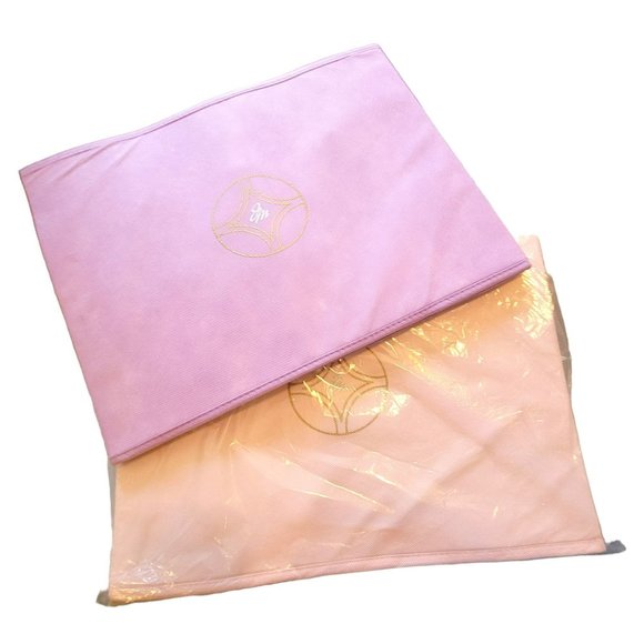 JM Purple and Pink Soft Sided Handled Reusable Bags Collapsible Dh351 - Picture 2 of 8